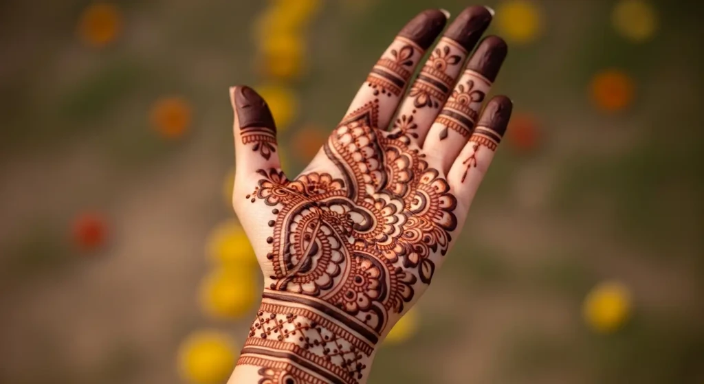 Modern Palm Mehndi Designs