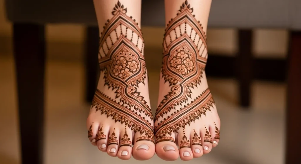 Arabic Foot Mehndi Designs