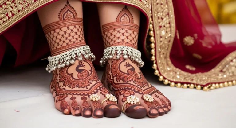 Foot Mehndi Design for Indian Brides